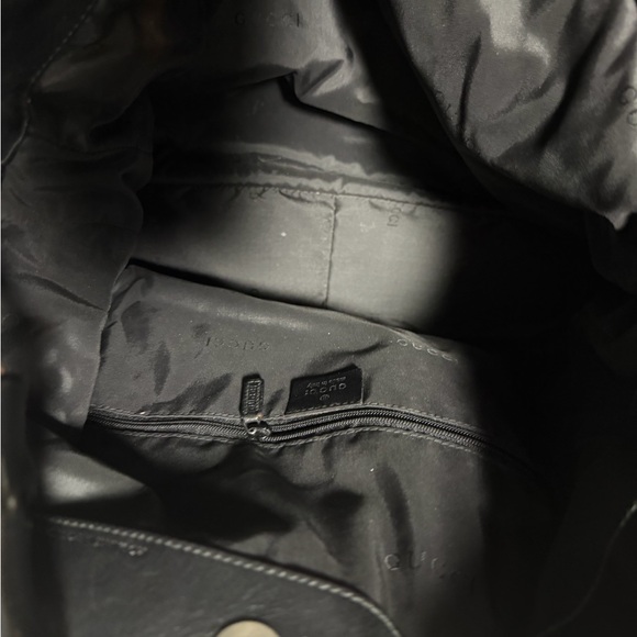 Gucci vintage  Black nylon Bag with Bamboo Handle - Picture 3 of 4